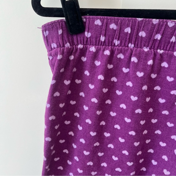 Old Navy Intimates Heart Print Sleep Pajama Pants Purple Sz M - Picture 8 of 16